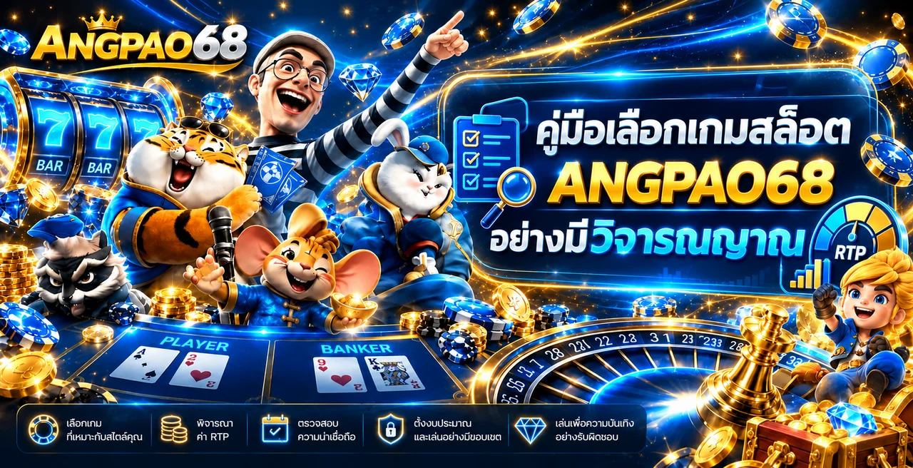 ANGPAO68 คู่มือเลือกเกมสล็อตอย่างมีวิจารณญาณ